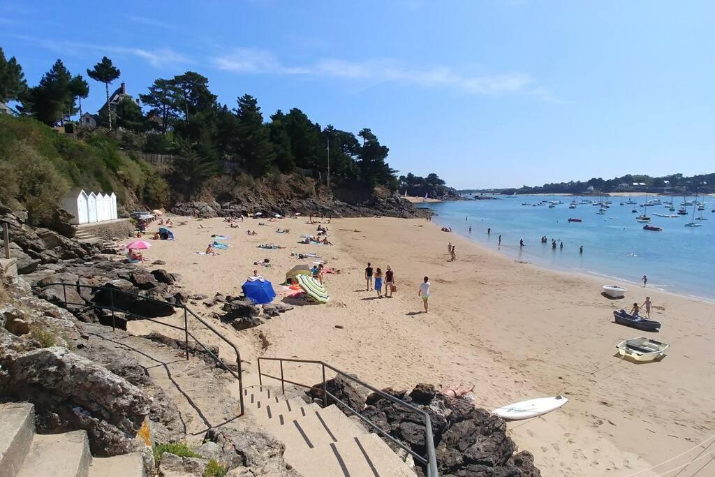 Villa 10P, Exposition Sud, La Plage De Sable Au Bout Du Jardin Saint-Briac-sur-Mer Luaran gambar